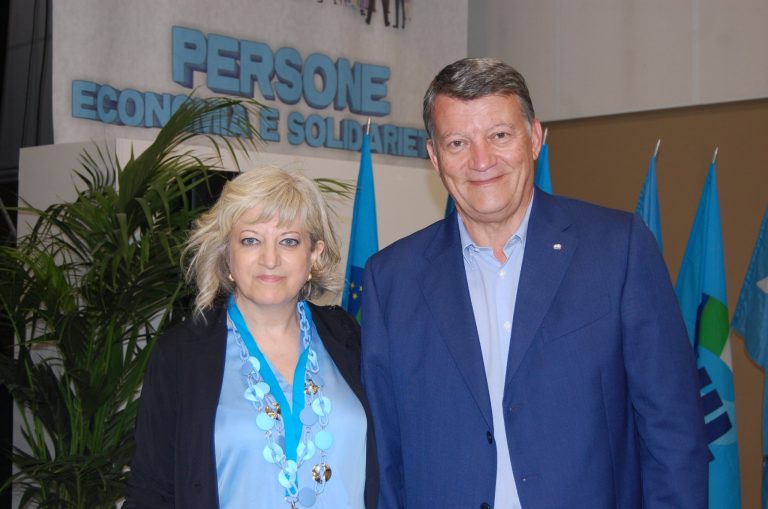 Claudia Mazzucchelli e Pierpaolo Bombardieri al XVIII Congresso regionale Uil Marche