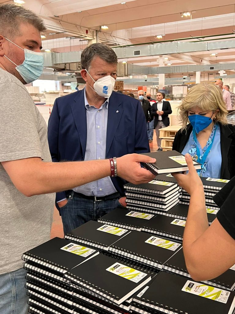 Pierpaolo Bombardieri in visita a Cartiere Fabriano