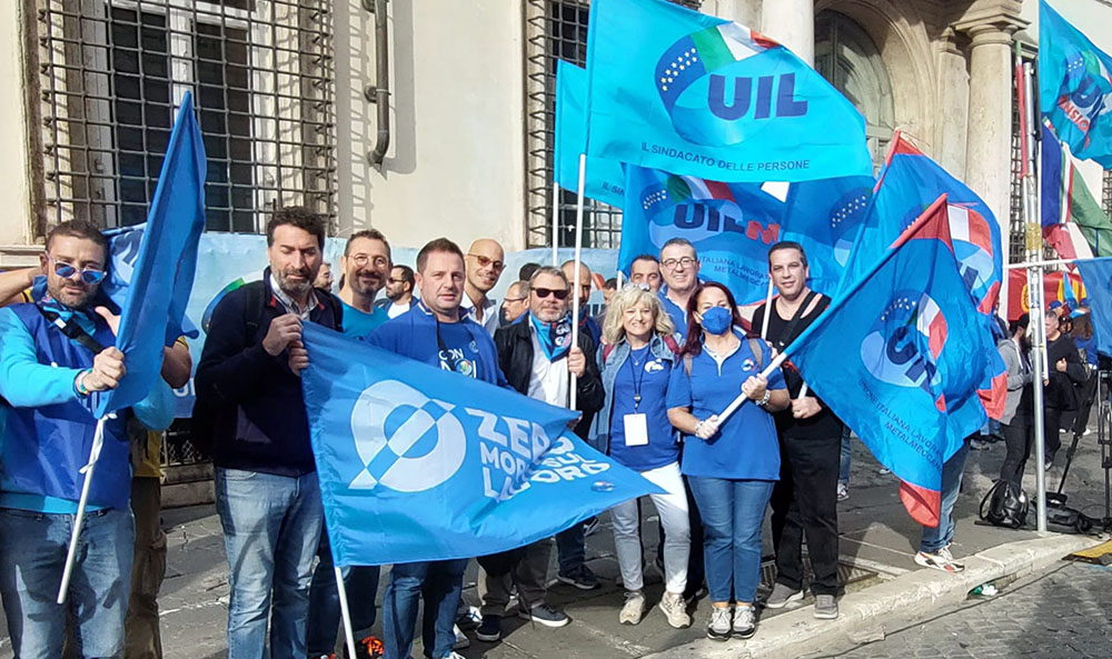 La Uil Marche a Roma per la manifestazione nazionale dedicata alla salute e sicurezza sul lavoro