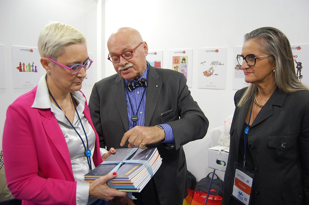 Ivana Veronese con Claudia Mazzucchelli e Sea Gruppo a Bologna Fiere