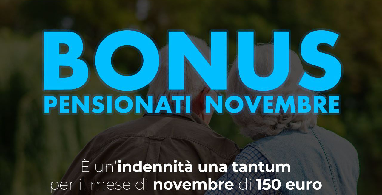 Bonus pensionati, indennità una tantum per novembre 2022