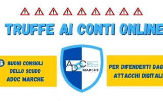 Adoc  | Lo chiamano dalla banca ma era una truffa, conti salvi per un soffio. L’Adoc Marche: “Occhio agli sms, non aprite i link”