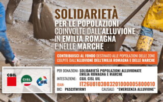 Solidarietà per le popolazioni colpite dall’alluvionein Emilia Romagna e nelle Marche