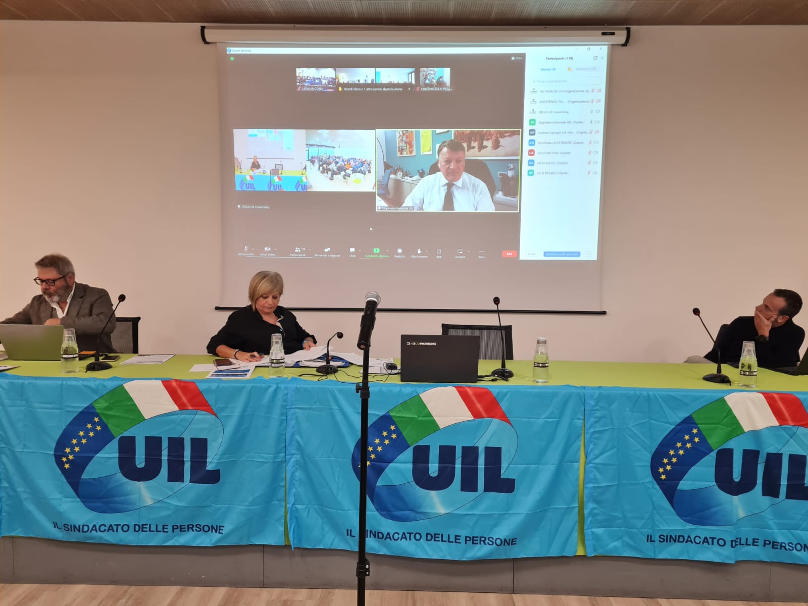 Assemblea Regionale Uil Marche in collegamento con Bombardieri