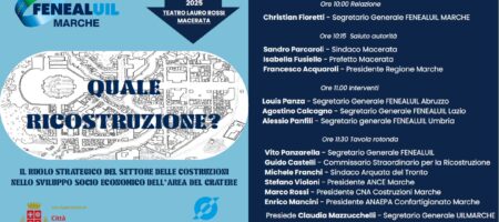“Quale Ricostruzione? Il ruolo strategico del settore delle costruzioni nellosviluppo socioeconomico dell’area del cratere”