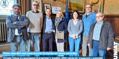 Osimo, dopo dieci anni nuovo Accordo Territoriale sul canone concordato