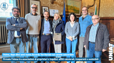 Osimo, dopo dieci anni nuovo Accordo Territoriale sul canone concordato